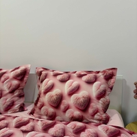 Спален комплект „Пухкави сърца“ – 5D ефект