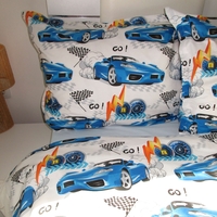 Спален комплект “BLUE SPEED” 100% памук ранфорс