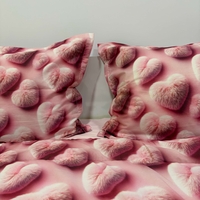 Спален комплект „Пухкави сърца“ – 5D ефект