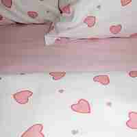 Спален комплект “Pink Hearts” 100% памук ранфорс
