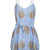 La dolce vita - Blue&Gold Dress