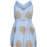 La dolce vita - Blue&Gold Dress