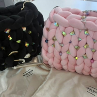 РЪЧНО ПЛЕТЕНА ЧАНТА - AURA CRYSTAL