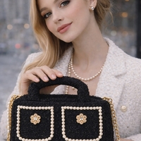 Lady Bouclé Pearl Noir & Blanc 01