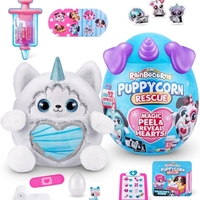 Плюшено кученце (7 дизайна) за лекуване Rainbocorns Puppycorn Rescue с изненада в яйце