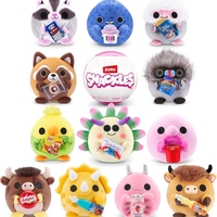 Плюшено животинче Snackles Series 3 в топка с изненада - 12 дизайна, размер 12,7 см