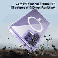 Кейс Mgsafe Magnetic Crystal за Samsung Galaxy S25 Ultra-Rock, Прозрачен