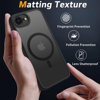 Кейс Magsafe Full Matte Mag за IPhone 16e, Черен