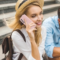 Кейс Silicone Lite за Samsung Galaxy A17, Защита около камерата, Розова пудра
