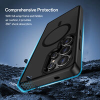 Кейс Magsafe Magnetic Crystal за Samsung Galaxy S25 Ultra-Rock, Черен