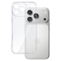 Силиконов кейс за IPhone 17 Pro Armor Anti Shock, защита около камерите, Прозрачен