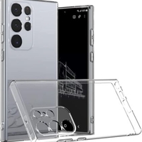Силиконов кейс Perfect 2mm за Samsung Galaxy S24 Ultra, Защита около камерите, Прозрачен
