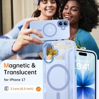 Кейс Magsafe Mist Metal Frame за IPhone 17-Benks, Светло син