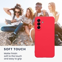 Кейс Silicone Lite за Samsung Galaxy A17, Защита около камерата, Малина