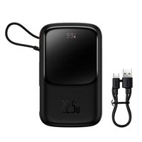 Преносима батерия Baseus QPow Pro 20000mAh USB+Type C PD22,5W (PPQD060301), Черен