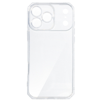 Силиконов кейс за IPhone 17 Pro Armor Anti Shock, защита около камерите, Прозрачен