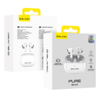 Безжични слушалки Blavec Bluetooth TWS Earphones BW-01 Pure, Бели