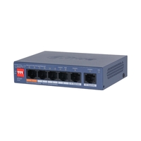 6 портов мрежов комутатор управляем с 4 PoE 2xUpLink - DAHUA CS4006-4ET2GT-60
