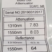 Затихвател метален SC/APC 8db