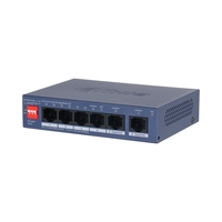 6 портов мрежов комутатор управляем с 4 PoE DAHUA 2xUpLink - DAHUA CS4006-4ET2GT-36