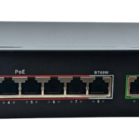 Hi-PoE Суич 10/100, 8 ports + 2 Uplink, 2.0Gbps IEEE802.3af/at, 120W, 250m