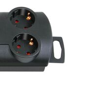 Разклонител 10x 2P+E два реда с 2 ключа ON/OFF и кабел 2m Черен - Brennenstuhl Primera-Line Power Strip BS1153300120