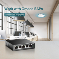 5-портов 10/100/1000 Mbps Desktop Switch с 4-порта PoE+ - Omada by TP-Link SG1005P