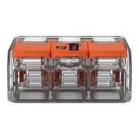 Бърза връзка Compact, за всички видове проводници от 0,5 до 6 mm² - 3-ка - Wago Compact 221-613