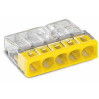 Бърза връзка Compact, за твърд проводник от 0,5 до 2,5 mm² - 5-ца - Wago Compact 2273-205
