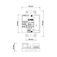 Гигабитов Ethernet–SFP конвертор 1 PoE OUT port, 1 SFP port - ATTE Power xFIBER-2-70