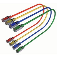 Корда C6A U/FTP 1.0 m LSZH, жълта - MMC CORD6ASxMSH MCORD6AS01JMSH