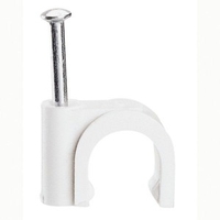 Скоба за кабел, Ф 4mm, с пирон - 100 бр. - Legrand Fixfor 31553