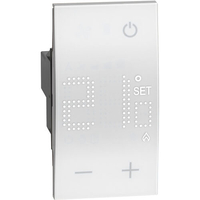 Стаен термостат с 1NO контакт 230V 5(2)А 2M Бял - bticino Living Now KW4441