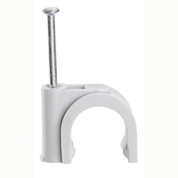 Скоба за кабел, Ф 9mm, с пирон - Legrand Fixfor 31528