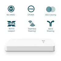Wi-Fi 6 AX1800 точка за достъп с 4 × гигабитови порта, Cloud мениджмънт и поддръжка на PoE - Omada by TP-Link EAP615-Wall