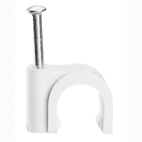 Скоба за кабел, Ф 7mm, с пирон - 100 бр. - Legrand Fixfor 31556