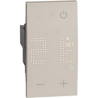 Стаен термостат с 1NO контакт 230V 5(2)А 2M Крем - bticino Living Now KM4441