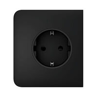Лицев панел (страничен монтаж) за рамка за контакт, Черен - Ajax SideCover (Basic) 89072.163.BL