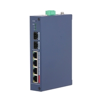 6 портов мрежов комутатор 4 порта PoE + 2 порта SFP - DAHUA CHS4206-4ET-90