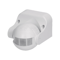 Детектор PIR открито на стена 180° IP44 - ORNO 201 OR-CR-201/W