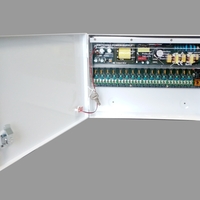 Захранване за камери и видеонаблюдение DC12V12A, Метална кутия, 16 канала CCTV