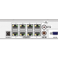 NVR TVT 8CH TD-3108H1-8P-B2-B 80Mbps, 1xHDD, POE