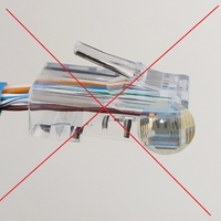 Pass-through конектор RJ45 Cat5 екраниран