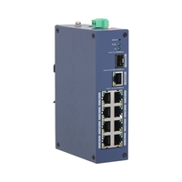 10-портов L2 индустриален мрежов комутатор, 8xFE/1xGE/1xSFP - DAHUA CHS4110-8ET