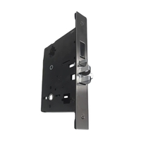 Дясна секретна хотелска брава с безшумен език с голям насрещник (130/43mm в най-широката част) - BIODIT ANSI-01 ML-01R