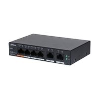 6 портов мрежов комутатор управляем с 4 PoE - DAHUA CS4006-4ET-60