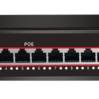 PoE Суич 10/100, 10 ports + 2 Uplink x 100Mbit, 2.4Gbps IEEE802.3af/at, 150W, 250m