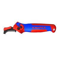 Нож за сваляне на кабелна изолация, с водач и тресчотка, Knipex 1650145 SB
