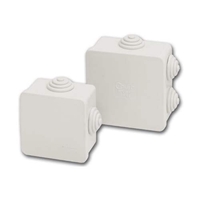 Разклонителна кутия открит монтаж 80x80 x40mm IP54 Сив - Courbi Watertight CR32-21004-808
