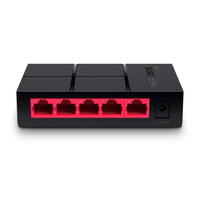 Суич Mercusys MS105G, 5-порта 10/100/1000Mbps